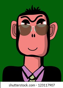 businessman ape