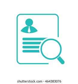 Businessman application for a job icon