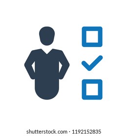  Businessman Audit Test Icon