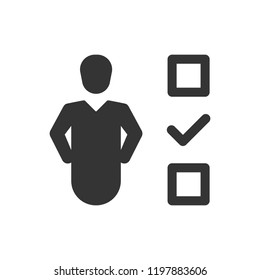  Businessman Audit Test Icon