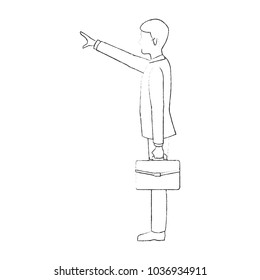 Businessman avatar cartoon