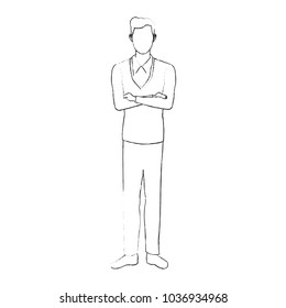 Businessman avatar cartoon