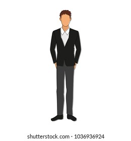 Businessman avatar cartoon