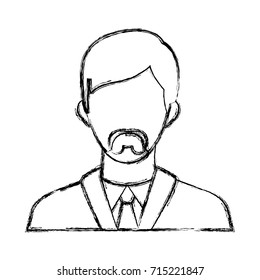 Businessman avatar cartoon