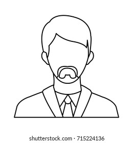 Businessman avatar cartoon