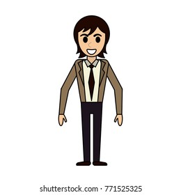 Businessman avatar cartoon