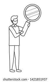 Businessman avatar cartoon design vector illustration