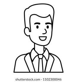 businessman avatar character icon