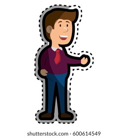 businessman avatar character icon