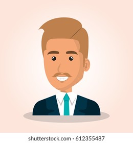 businessman avatar character icon