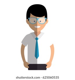 businessman avatar character icon