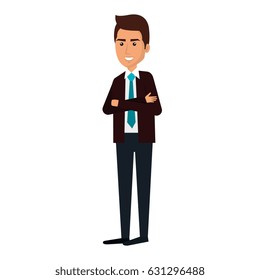 businessman avatar character icon