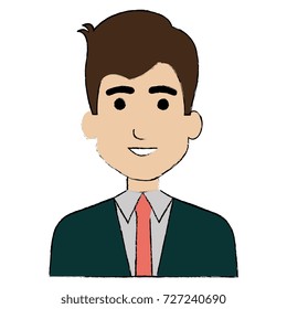 businessman avatar character icon