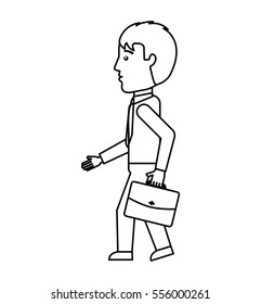 businessman avatar character icon vector illustration design