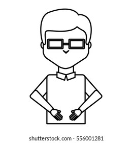 businessman avatar character icon vector illustration design