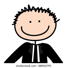 businessman avatar character isolated vector illustration design