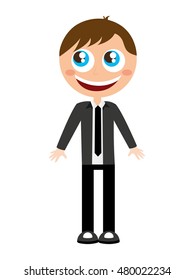 businessman avatar character isolated vector illustration design
