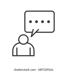 avatar de hombre de negocios con diseño de burbuja de la comunicación, hombre de la administración de negocios y tema corporativo Ilustración de vectores