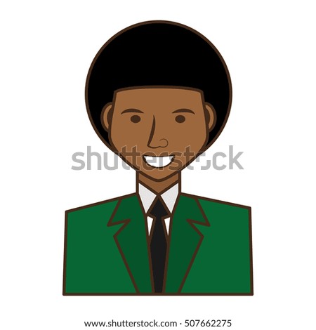businessman avatar elegant islated icon vector illustration design