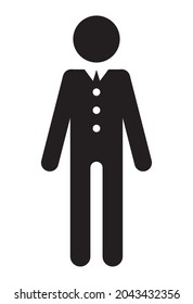 businessman avatar figure silhouette icon