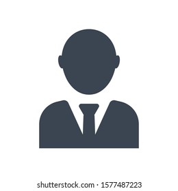 Businessman, Avatar icon, Vector graphics