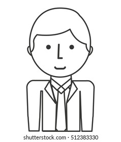 businessman avatar isolated icon vector illustration design