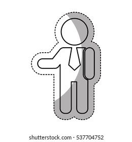 businessman avatar isolated icon vector illustration design