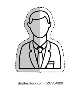 businessman avatar isolated icon vector illustration design