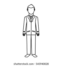businessman avatar isolated icon vector illustration design
