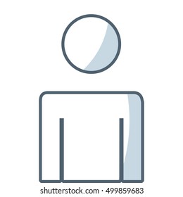businessman avatar line icon vector illustration design