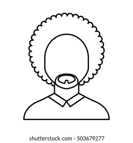 businessman avatar line icon vector illustration design