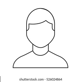 businessman avatar line icon vector illustration design