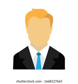 Businessman avatar profile icon - Vector