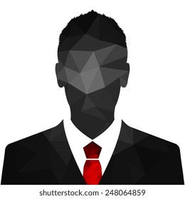 Businessman avatar profile icon - Vector