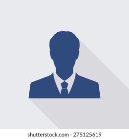 Businessman avatar profile icon - Vector