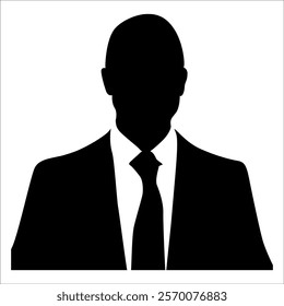 Businessman Avatar Profile silhouette vector illustration