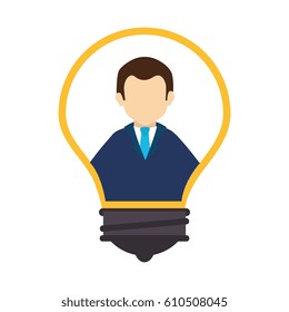 businessman avatar silhouette icon