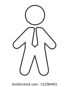 businessman avatar silhouette isolated icon vector illustration design