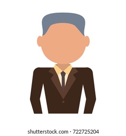 businessman  avatar vector illustration