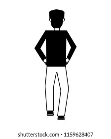 businessman back view character avatar