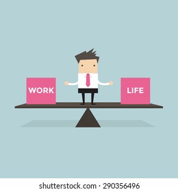 Businessman Balance Work And Life