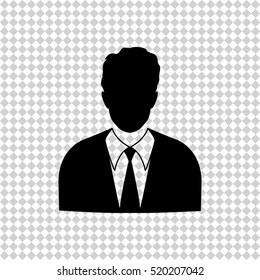 Businessman -  black vector icon