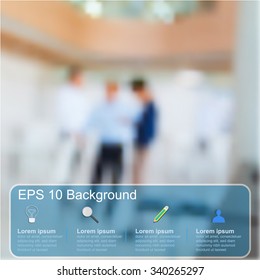 businessman in blurry for background,vector illustration