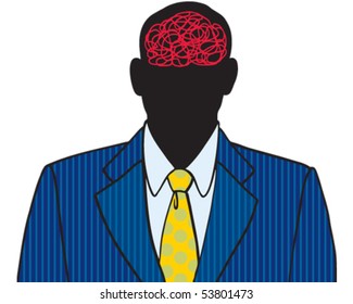 Businessman brain