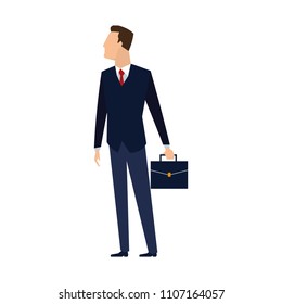 Businessman with briefcase