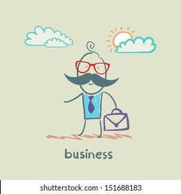 businessman with briefcase