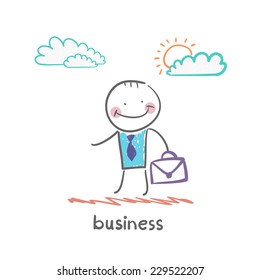 businessman with briefcase