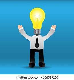 Businessman bright idea.EPS10