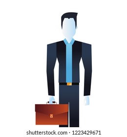 businessman with business briefcase