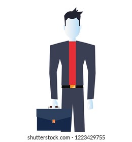 businessman with business briefcase
